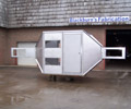 Custom Fabricated Stainless Steel Wind Tunnel Observation Booth for the Defense Industry